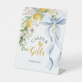 Cards & Gifts Main Squeeze Lemon Bridal Shower 台座サイン (正面)