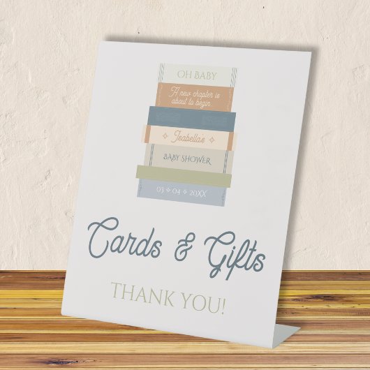 Cards & Gifts New Chapter Storybook Baby Shower 台座サイン