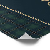 Cards & Gifts: Plaid Polo Teddy Bear Baby Shower ポスター (角)