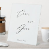 Cards & Gifts Wedding Pedestal Sign Minimalist 台座サイン (インサイチュ)