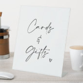Cards & Gifts Wedding Pedestal Sign Minimalist  台座サイン (インサイチュ)