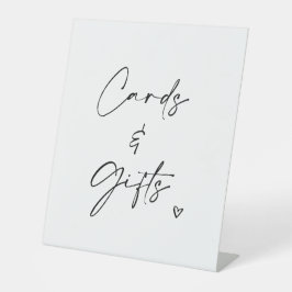 Cards & Gifts Wedding Pedestal Sign Minimalist  台座サイン