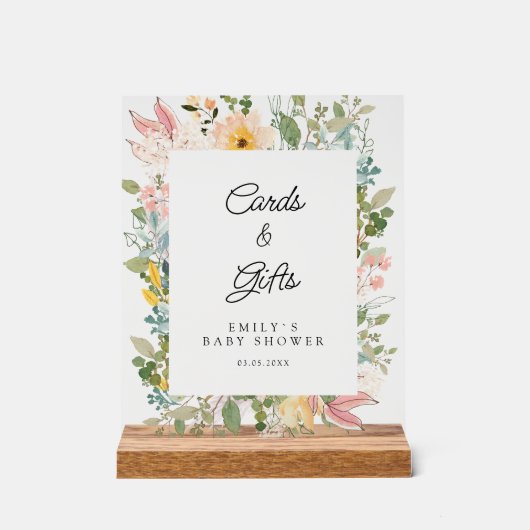 Cards &Gifts! Wildflower Garden Charm アクリルサイン (正面)