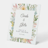 Cards &Gifts! Wildflower Garden Charm Baby Shower 台座サイン (正面)
