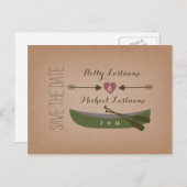 Cardstockカノインスパイアー+矢印の日付を保存 案内ポストカード (正面/裏面)