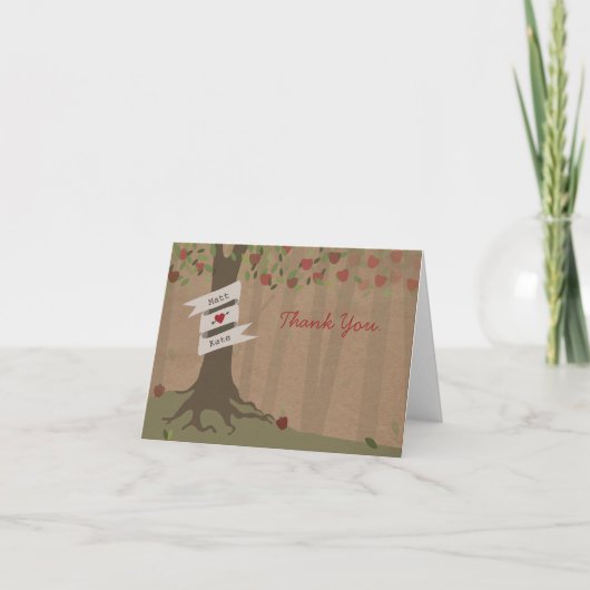 Cardstock インスパイア Apple Orchardさん結婚ありがとう サンキューカード (正面)
