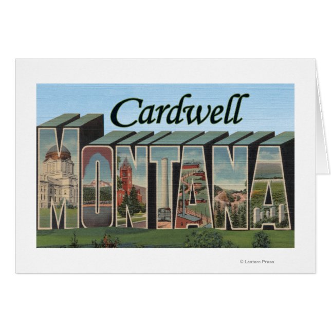 Cardwell, Montana – 大きな文字のシーン (正面横)