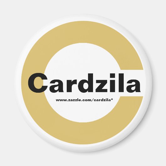 Cardzilaロゴテンプレートマグネット マグネット (正面)