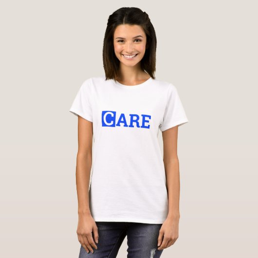 CARE = ワードひとつ Tシャツ (正面フル)