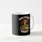 Care Before Profit コーヒーマグカップ (正面右)