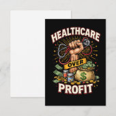 Care Before Profit サンキューカード (正面/裏面)