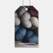 Care Instructions Wool Linen Sewn Knitted ギフトタグ (正面)