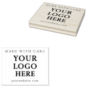 Care+Madeウェブサイトビジネス+ロゴ ラバースタンプ (押印)