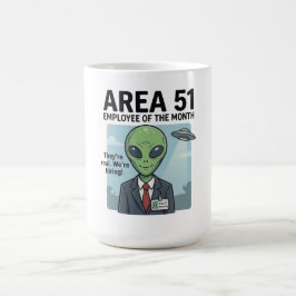 Career Goals: Area 51 "Employee of the Month" コーヒーマグカップ
