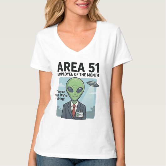 Career Goals: Area 51 "Employee of the Month" Tシャツ (正面)