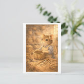 Career Mouse as Basket Weaver ポストカード (スタンド正面)