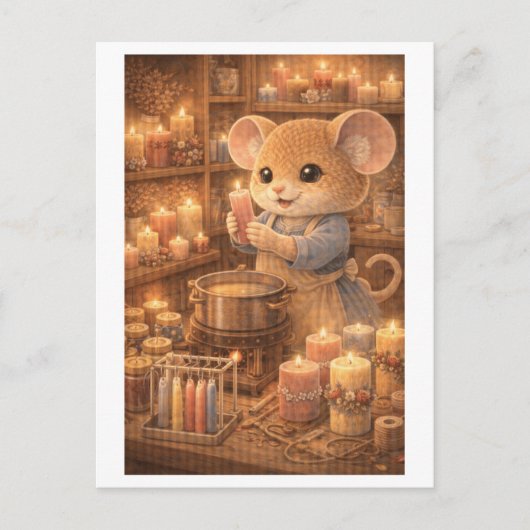 Career Mouse as Candle Maker ポストカード (正面)