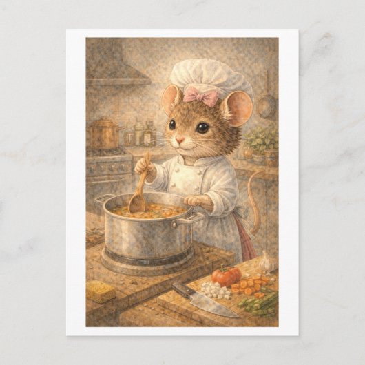 Career Mouse as Chef ポストカード (正面)