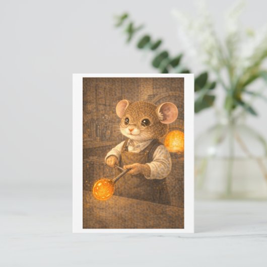 Career Mouse as Glass Blower ポストカード (スタンド正面)