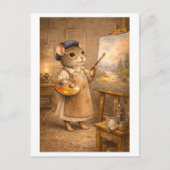 Career Mouse as Painter ポストカード (正面)