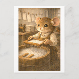 Career Mouse as Paper Maker ポストカード