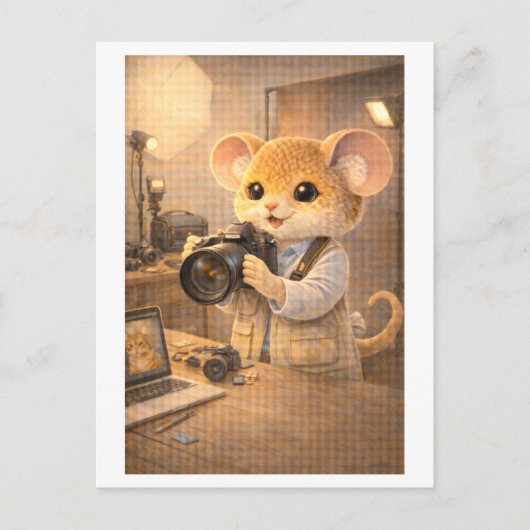 Career Mouse as Photographer ポストカード (正面)