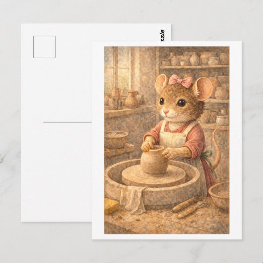 Career Mouse as Potter ポストカード (正面/裏面)