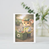 Career Mouse as Recycling Collector ポストカード (スタンド正面)