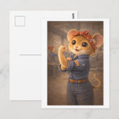 Career Mouse as Rosie the Riveter ポストカード (正面/裏面)