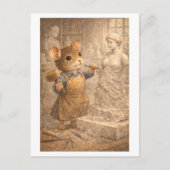 Career Mouse as Sculptor ポストカード (正面)