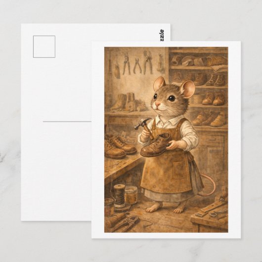 Career Mouse as Shoemaker ポストカード (正面/裏面)