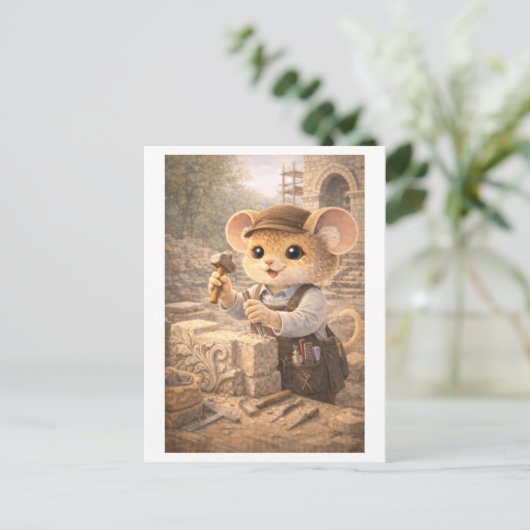 Career Mouse as Stone Mason ポストカード (スタンド正面)