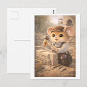 Career Mouse as Stone Mason ポストカード (正面/裏面)