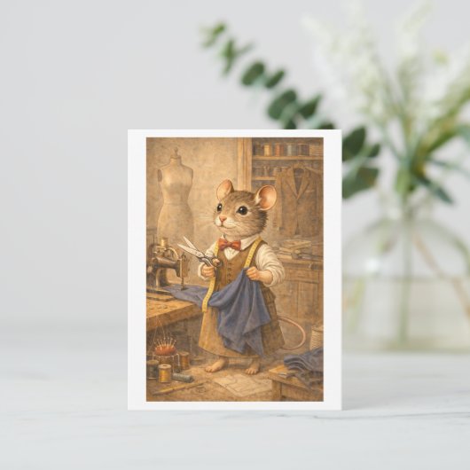 Career Mouse as Tailor ポストカード (スタンド正面)