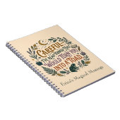 Careful I've Read Things Funny Book Witch Quote  ノートブック (右側)