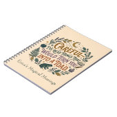 Careful I've Read Things Funny Book Witch Quote  ノートブック (左側)