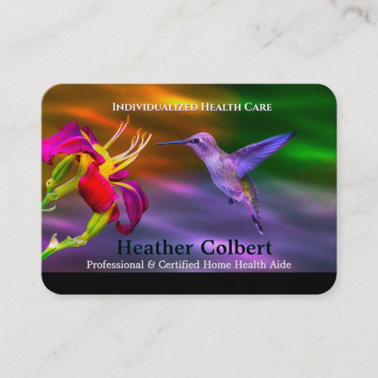 Caregiver Hum Helper Professional Business Card 名刺 (正面)
