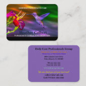 Caregiver Hum Helper Professional Business Card 名刺 (正面/裏面)