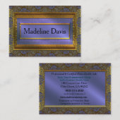 Caregiver Service Elegant Impression Professional 名刺 (正面/裏面)