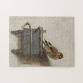 Carel Fabritius, The Goldfinch - 17th C. Fine Art ジグソーパズル (横)