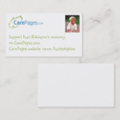 CarePagesのカスタムなビジネスサイズのカード 名刺 (正面/裏面)