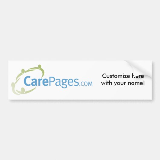 CarePages.comのカスタムなバンパーステッカー バンパーステッカー (正面)