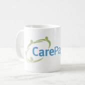 CarePages.comのロゴのマグ コーヒーマグカップ (正面左)