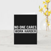 Cares Work Harder, Motivational Workout &amp; Gym  カード (黄色い花)