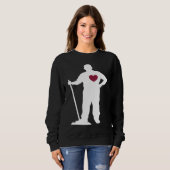 caretaker cleaner janitor custodian cleanser for w スウェットシャツ (正面フル)