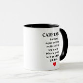 Caretaker Gift – Funny Caregiver Quote Design マグカップ (正面右)