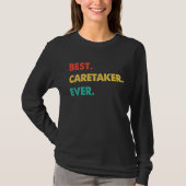 Caretaker Retro Best Caretaker Ever Tシャツ (正面)