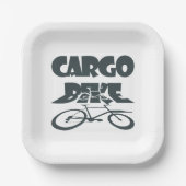 Cargo bike, Lastenfahrrad, Lastenrad ペーパープレート (正面)