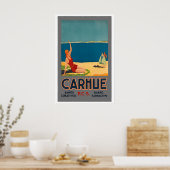 Carhué Argentina ヴィンテージ トラベルポスター 額入り ポスター (キッチン)
