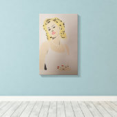 Cari Hand Painted by Mark Elsen キャンバスプリント (インサイチュ (ウッドフロア))